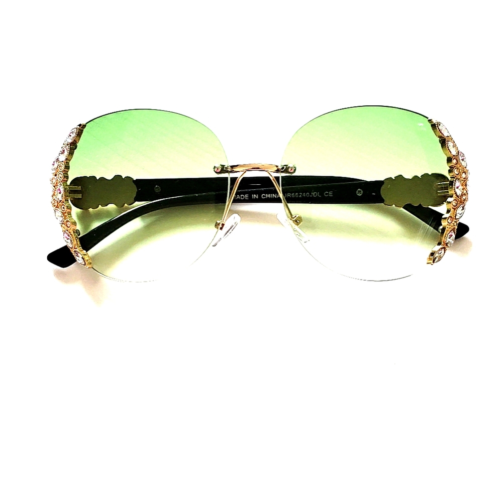 Gorgeous Rhinestone Accented Sunglasses!